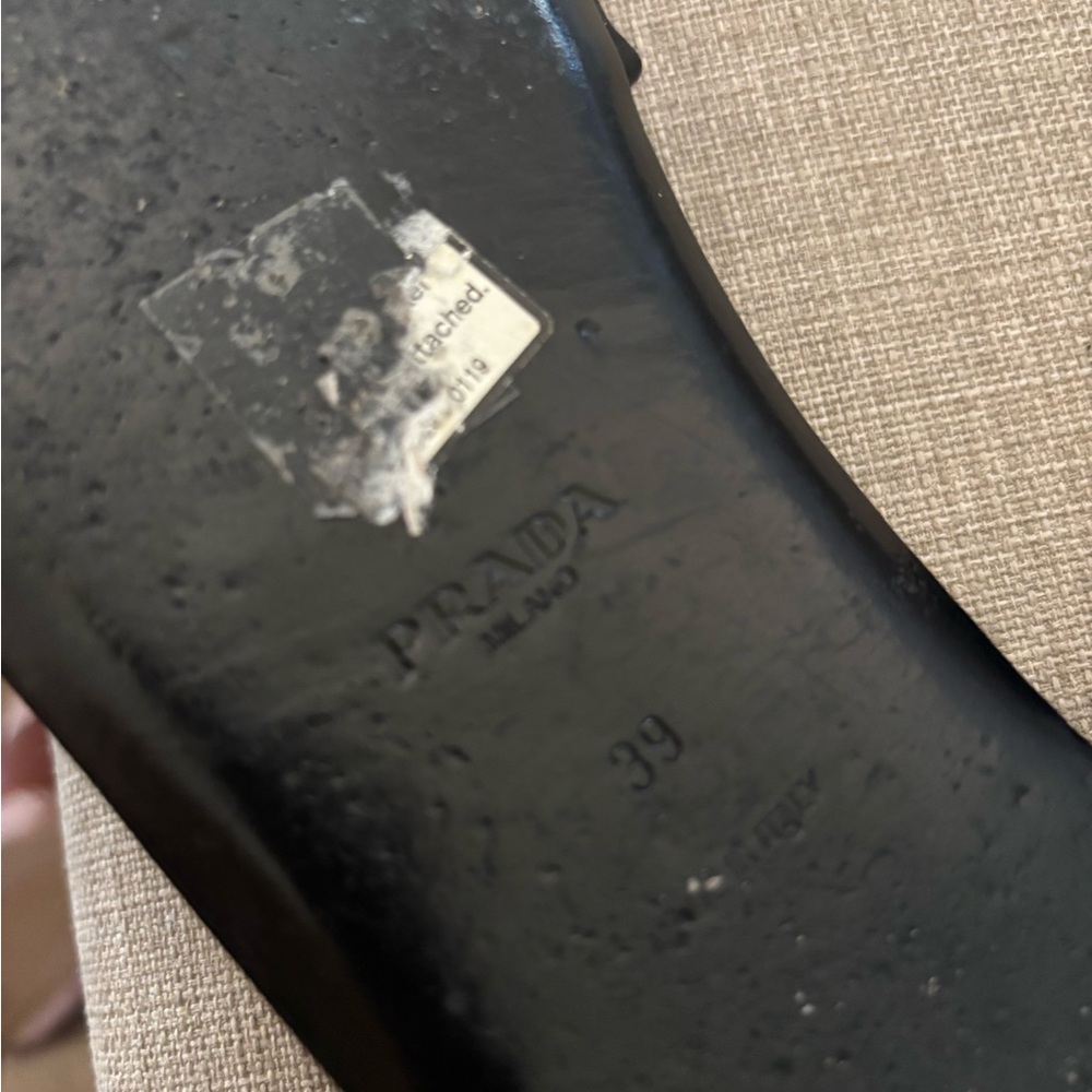 Prada Black Minimalist Slide Sandals - Picture 4 of 6